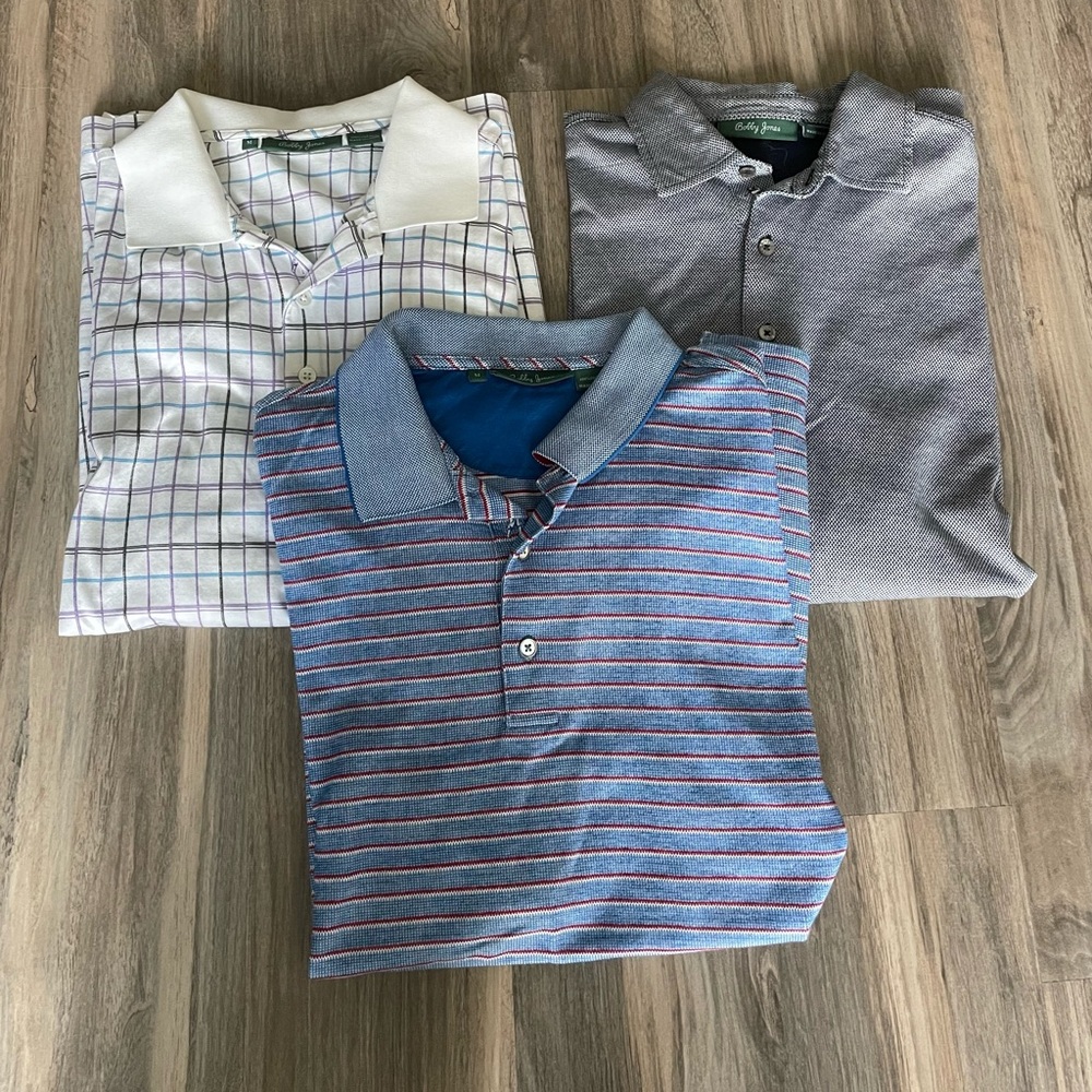 Bobby Jones golf shirts, lot of 3